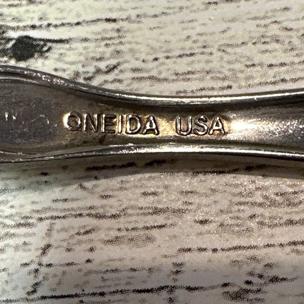 ONEIDA Stainless Steel Glossy Floral Handle 5PC Flatware Silver